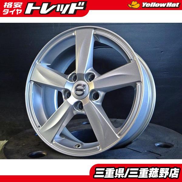 4本 VOLVO V40 純正 アルミホイール 16インチ 7J +50 5H108 シルバー