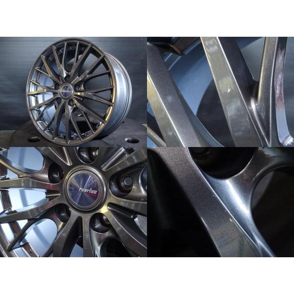 4本 リーフ ジェイド SAI 215/50R17 17インチ ガンメタ 夏タイヤ 