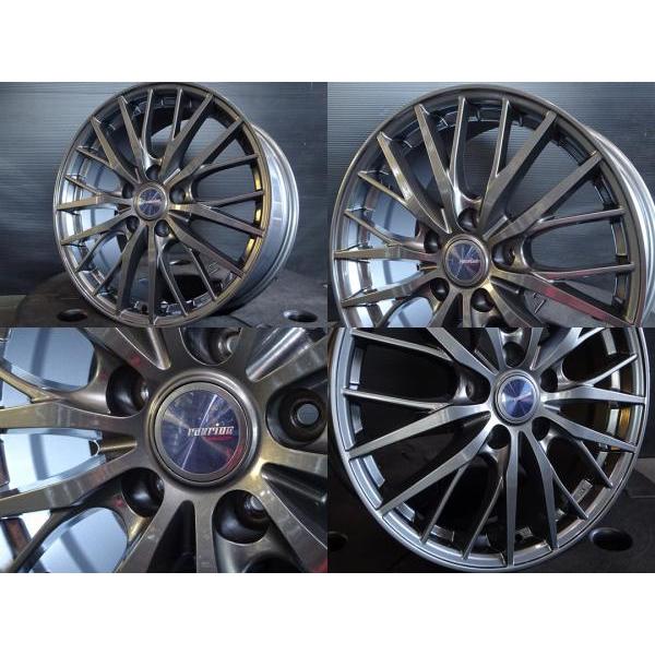 4本 リーフ ジェイド SAI 215/50R17 17インチ ガンメタ 夏タイヤ 