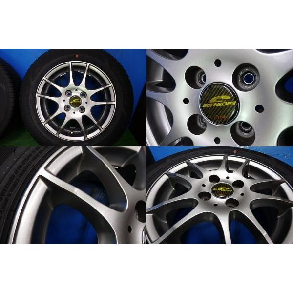 4本 中古 シュナイダー RS-5 14x 5.5J +45 5H114.3 新品  グッドイヤー E-Grip EG01 175/65R14 82S bB サクシード プリウス ヴィッツ ノー｜tire-shop-tread｜04