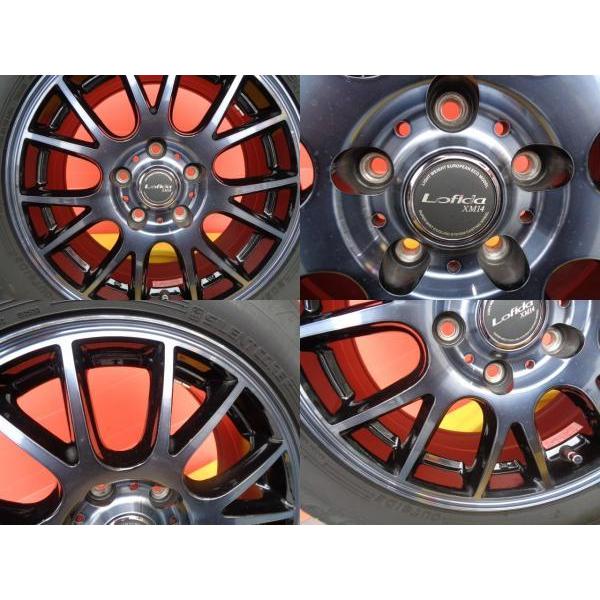 BRIDGESTONE 送料無料 中古ホイール新品サマータイヤ Lofida XM14 16  