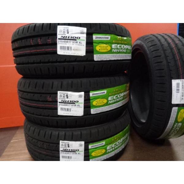 BRIDGESTONE（ブリヂストン） 送料無料 215/45R17 国産 NH100 + エル 