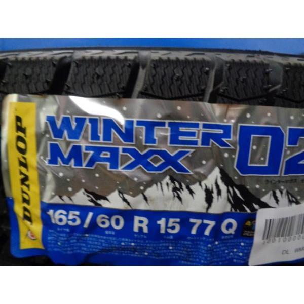 送料無料 165/60R15 国産 ダンロップ WM02 + ダイハツ コペン純正 15  