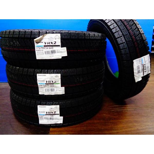 送料無料 175/70R14 ブリヂストン VRX2 TOPRUN 14インチ 5.5J +42 4H100 新品 スタッドレス 中古 ホイール フィット ヤリス 伊勢｜tire-shop-tread｜06