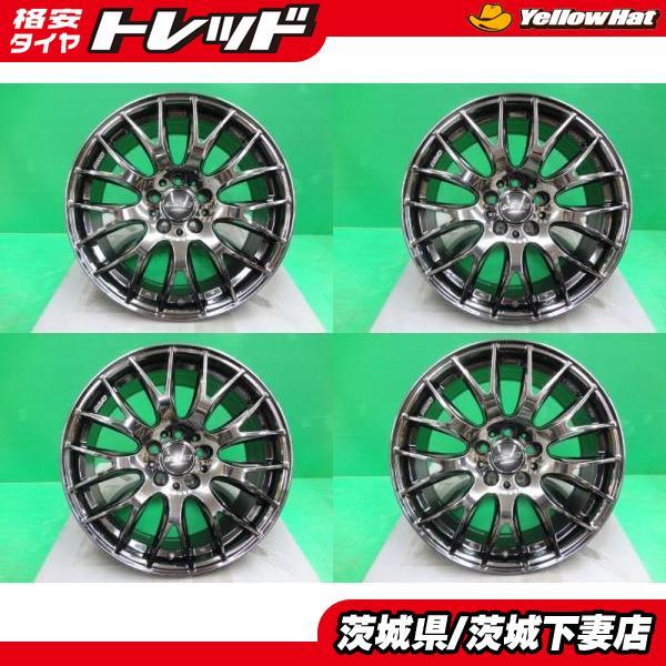 レイズ　ホムラ　ジェットブラックエディション3 中古 レイズ ホムラ 2×9プラス 18インチ 8.0J +39 5H114.3 ジェット