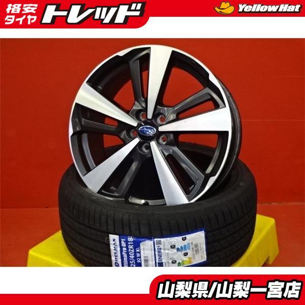 スバル インプレッサ 18インチ タイヤホイールセット スバル インプレッサ 225/40R18 夏タイヤ ホイール セット 中古 純正