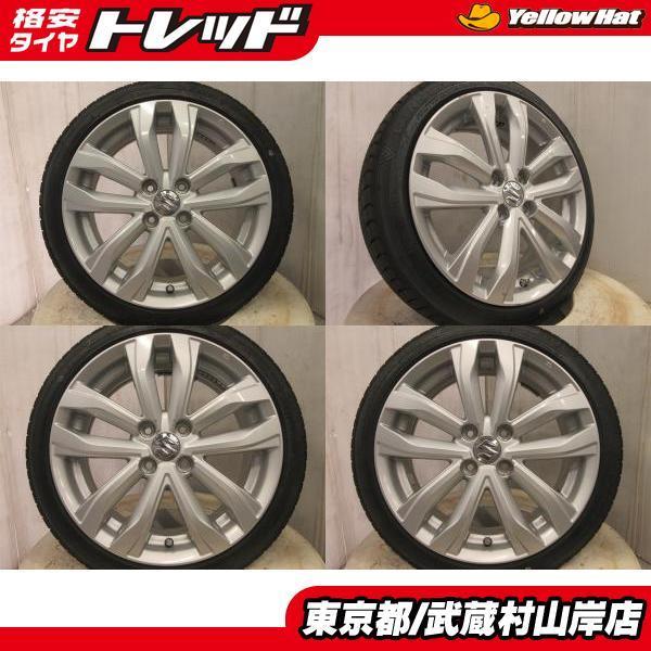 送料無料! タイヤ新品 スズキ スイフトRS 純正 16*6J+45 100 4H +