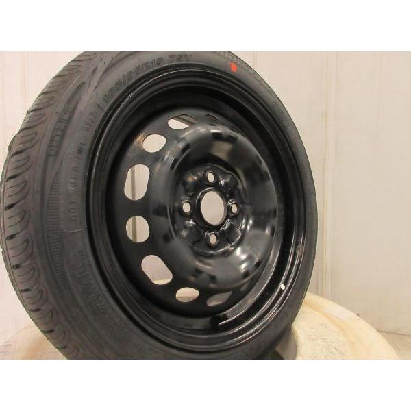 15インチ6J+45 ガンメタ塗装 マツダ純正スチール 165/55R15タイヤ