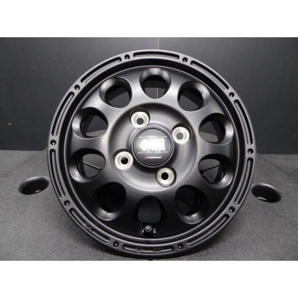 新品セット マルカMIDガイアクロスGAIA-X4J-12+42ブラック ブリヂストンK370 145/80R12 80/78N 6PR軽バン軽トラ 須賀川店頭取付OK｜tire-shop-tread｜02