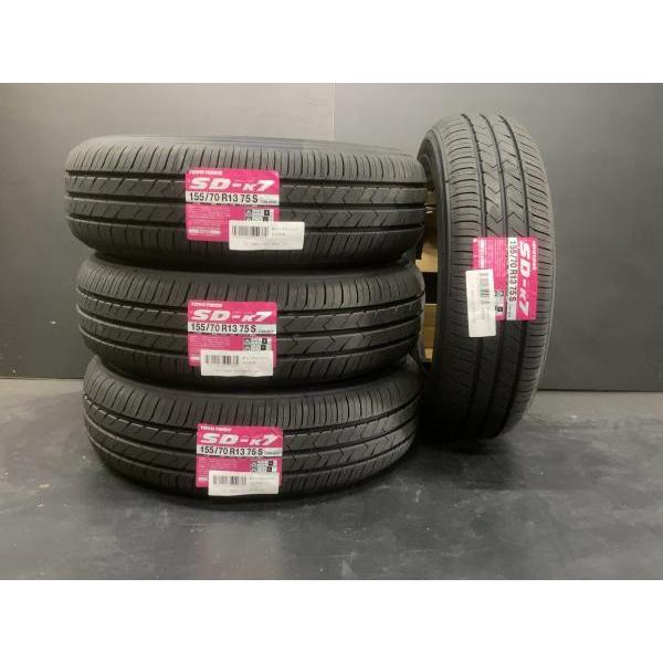 TOYO TIRES ダンロップ ROZEST トーヨータイヤ SD K7 155/70R13 75S  