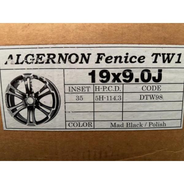 新品 前後異形 4本 ￥84.000円〜 DOALL Algernon FENICE TW1 8.0