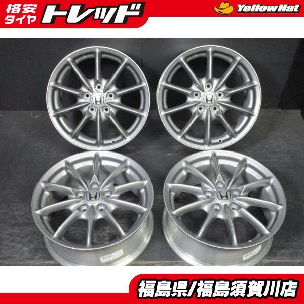 ホンダ オデッセイ RB1/2 アブソルート純正 7J-17+55 114.3 ガンメタ 