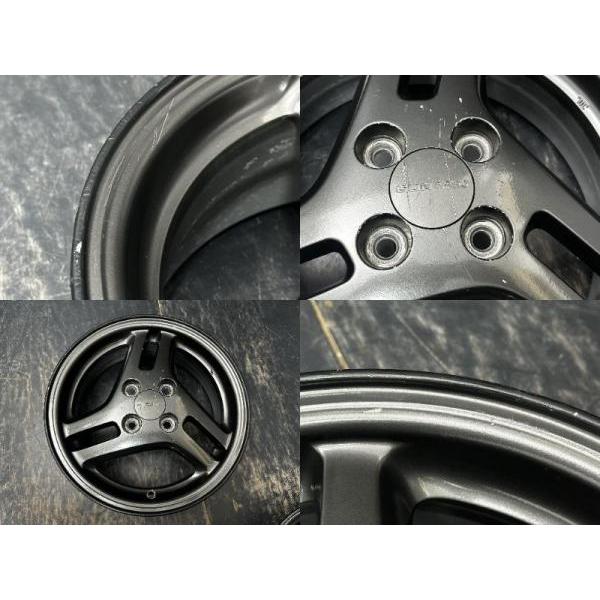 希少14インチ5J＋45スバルプレオRSリミテッドⅡ 純正 アルミホイール4本 中古4枚セット スバル プレオRS 純正 5J-14 +45 100 4H ガンメタ
