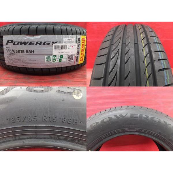 新品タイヤ 中古ホイール セット 低燃費 ミニバン対応 ピレリ パワジー 185/65R15 ブリヂストン FEID 15インチ 4穴 フリード スパイク｜tire-shop-tread｜02