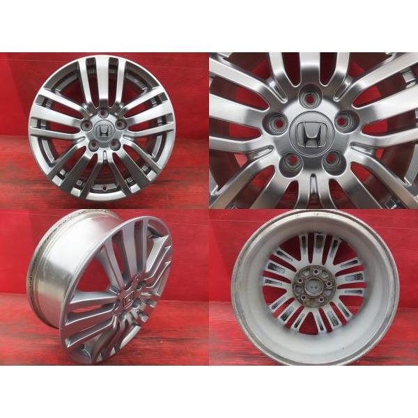新品夏タイヤ 中古ホイール セット アロースピード 205/55R17 ホンダ 