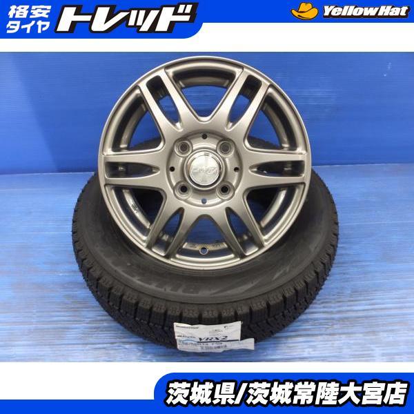 2本 155 65 13 ブリザック ホイールセット② 20年製 1シーズン使用 楽天