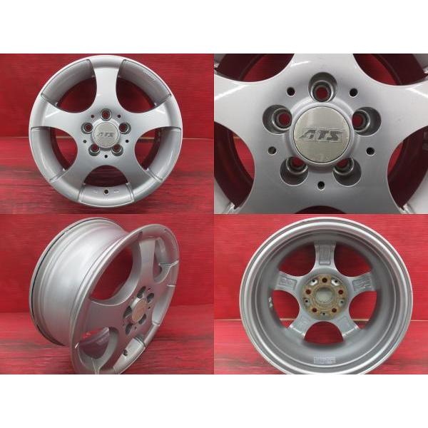阿部商会 ATS 14インチ 5.5J インセット＋34 5穴 PCD100 ハブ57.1 中古 