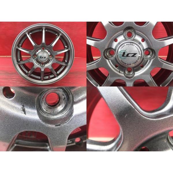 ㊼155/65R14 新品ブリヂストンタイヤ4本と中古美品ホイールとナット 