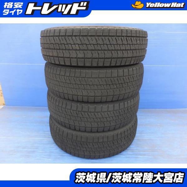 ①送料込みスタットレスBLIZZAK VRX2 185/70R14 88Q BRIDGESTONE（ブリヂストン） 21年製 ブリザック VRX2 185/70R14 中古
