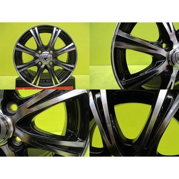中古アルミ 14インチ ウェッズ BROOK NT8 4.5J 14 4/100 +45 ブラック 