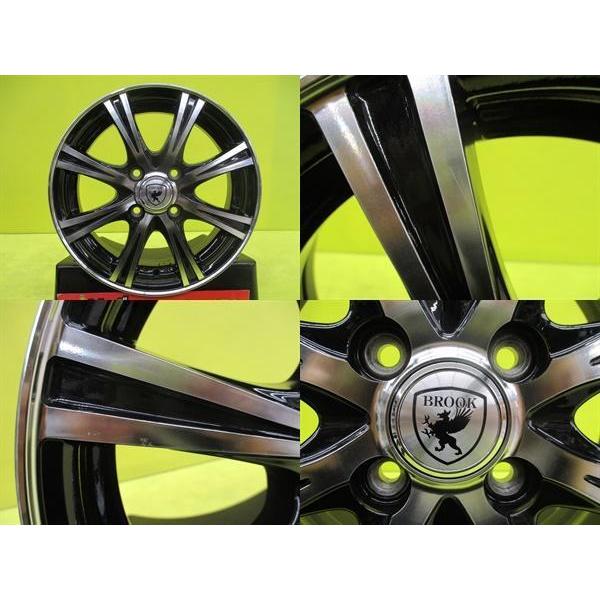 中古アルミ 14インチ ウェッズ BROOK NT8 4.5J 14 4/100 +45 ブラック 