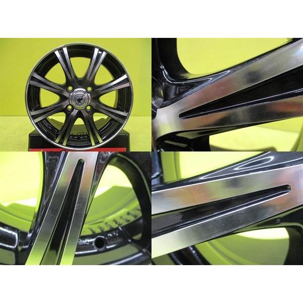 中古アルミ 14インチ ウェッズ BROOK NT8 4.5J 14 4/100 +45 ブラック 