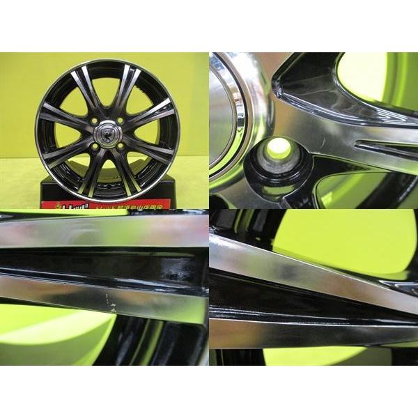 中古アルミ 14インチ ウェッズ BROOK NT8 4.5J 14 4/100 +45 ブラック 