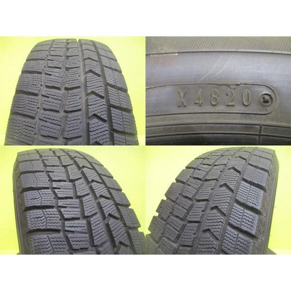 ライズ ロッキー 中古タイヤ 新品アルミ 195/65R16 ダンロップ WM02 2020年製 Human line HS-09 6.0J 16 4/100 +40 グロスブラック｜tire-shop-tread｜04