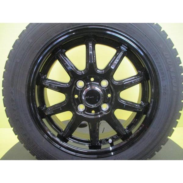 DUNLOP 155/65R14 2023年製 バリ溝中古冬タイヤ ダンロップ WM02 DUNLOP 155/65R14 2023年製 バリ溝中古冬タイヤ ダンロップ WM02
