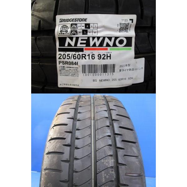 BRIDGESTONE 中古 アルミ 16インチ 6.5J +46 5H114.3 新品 夏 BRIDGESTONE 中古 アルミ 16インチ 6.5J +46 5H114.3 新品 夏
