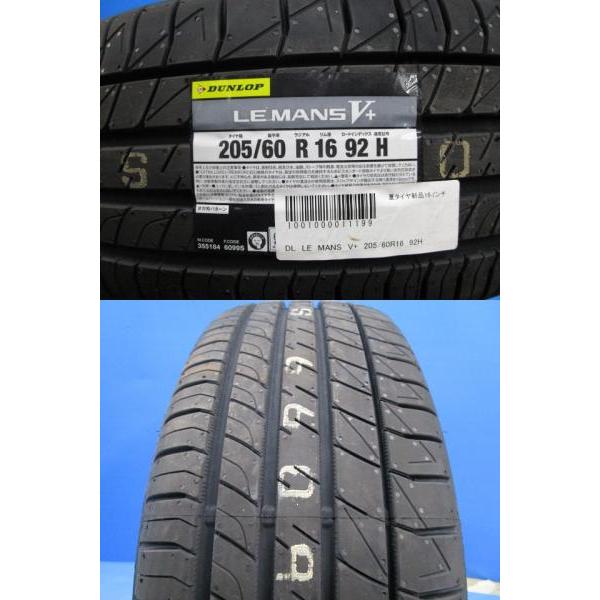 DUNLOP 中古 アルミ 16インチ 6.5J +48 5H114.3 新品 夏タイヤ DUNLOP 中古 アルミ 16インチ 6.5J +48 5H114.3 新品 夏タイヤ