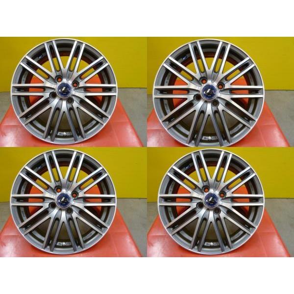 アクアに装着)185/55R16タイヤホイールセット4本 (ウェッズ レオニス
