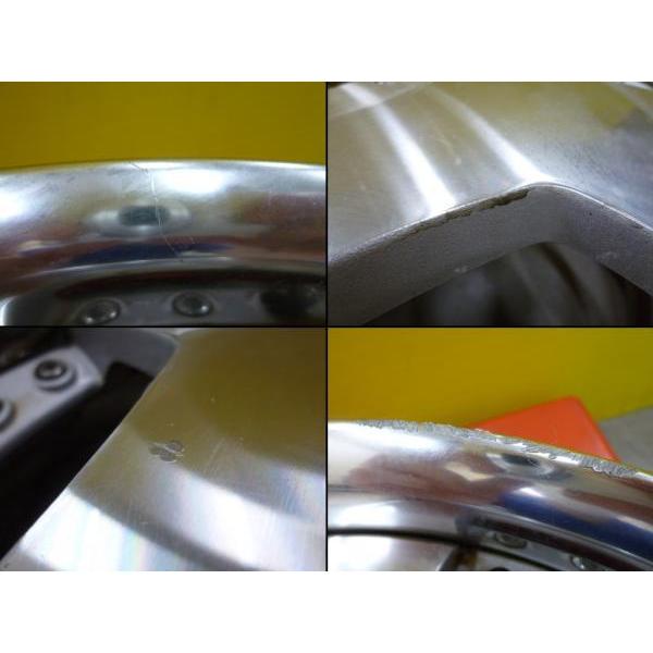 中古4本セット WORK ユーロライン ディッシュ 18インチ 8J ET42 5穴