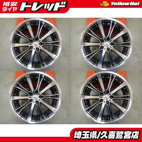中古4本 アネーロコラソン 20インチ 8.5J +35 5H114.3 インチアップ 