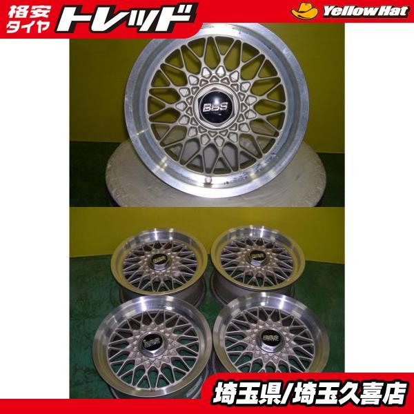 当時物】BBS RG022 15インチ7.0J+25 5H-114.3 4枚セットシャンパン