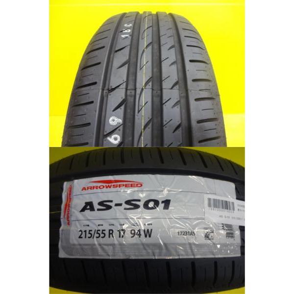 エスティマ 新品 輸入タイヤ 215/55R17 中古 社外ホイール 17インチ 