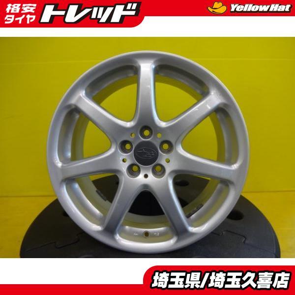 PCD100/5H】4本価格 SUBARU 純正オプション SAA【17インチ 7J +48