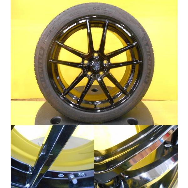 美品 225/45R18 クラウン ジューク キックス リーフ ジェイド RX-8 中古 WEDS Sport RN-55M 18インチ 中古 ミシュラン プライマシー4｜tire-shop-tread｜02