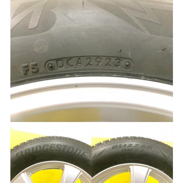 ◇中古バリ溝ブリヂストン225/65R17スタッドレスセット ハリアー、RAV4 BRIDGESTONE（ブリヂストン） 溝多め スタッドレス 225/65R17 NX RAV4