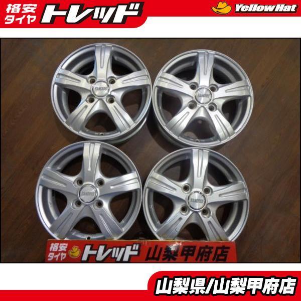 大特価! 送料無料! 13インチ 中古ホイール 4本 トピー ランブロス 4J +