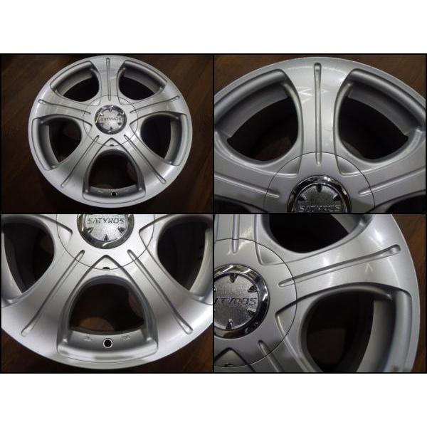 大特価! 送料無料! 16インチ 中古ホイール 4本 SATYROS 7J +48 5H 100 