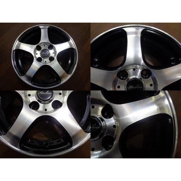大特価 送料無料 ヤリス 14インチ ホイール 4本 中古 Kircheis S5 5.5J 