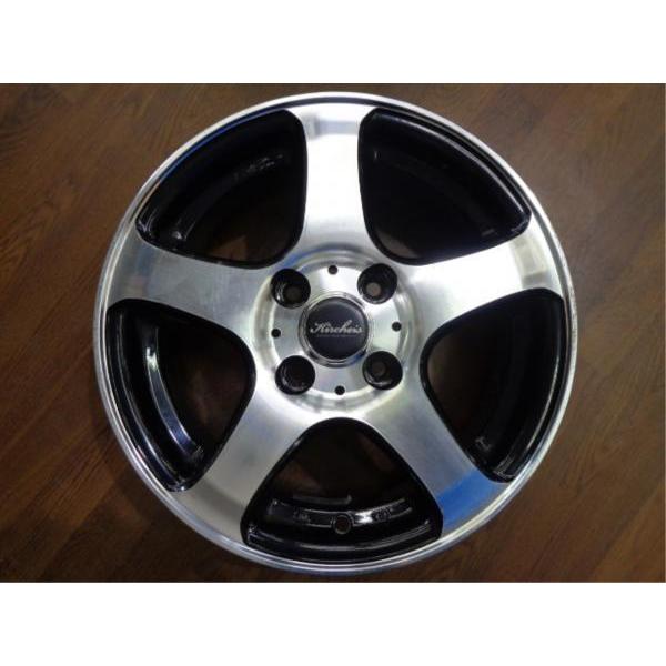 大特価 送料無料 ヤリス 14インチ ホイール 4本 中古 Kircheis S5 5.5J 