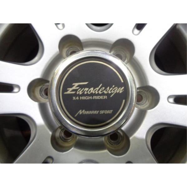 大特価! 送料無料! 15インチ 中古 4本 マナレイスポーツ 6J +33 6H 