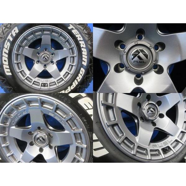 送料無料 中古ホイール タイヤ FUEL OFFROAD WARP D734 9J 17 +1 6H139 