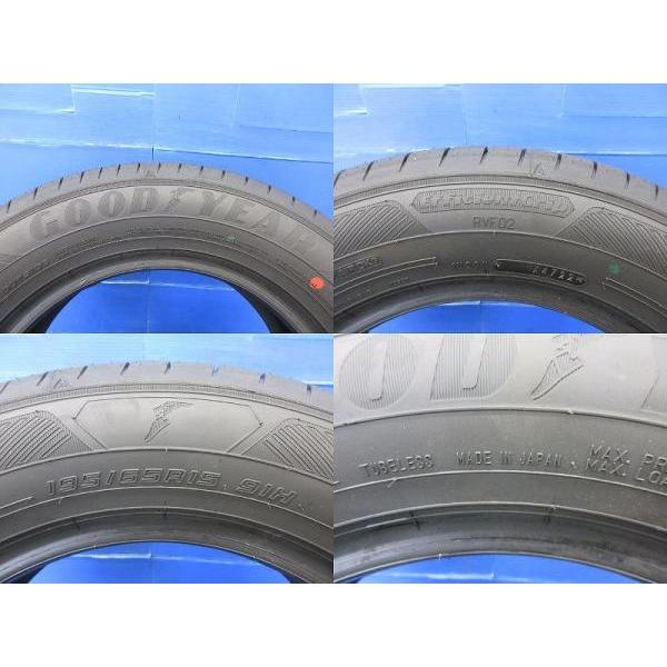 195/65R15 グッドイヤー E-Grip RVF02 テクノピア アフロディーテ EF7 6J-15 +50 5H114.3 ４本セット 中古＆新品 夏用 高萩 アイシス ANM10｜tire-shop-tread｜07