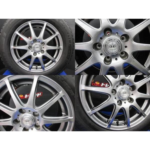 215/60R16 ミシュラン X-ICE SNOW BADX LOXARNY SPORT 6.5J-16 +48 5H114.3 中古＆中古 ４本セット 冬セット 高萩 ウィンダム MCV30 エステ｜tire-shop-tread｜07