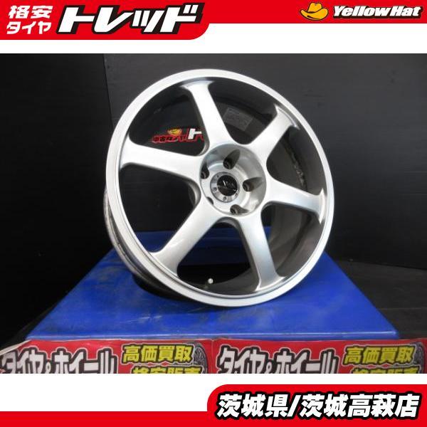 AVS モデル6 18インチ　8J ２本タイヤ付きセット 希少 絶版 美品 中古 ヨコハマ AVS モデル6 MODEL6 8.0J 9.0J 18インチ