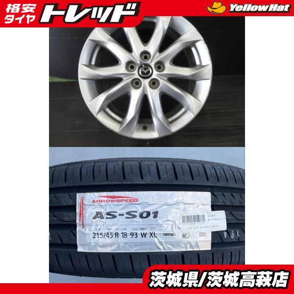 2025年製】新品タイヤ【215/45R18 93Y】MAZDA BM系 アクセラ純正【18