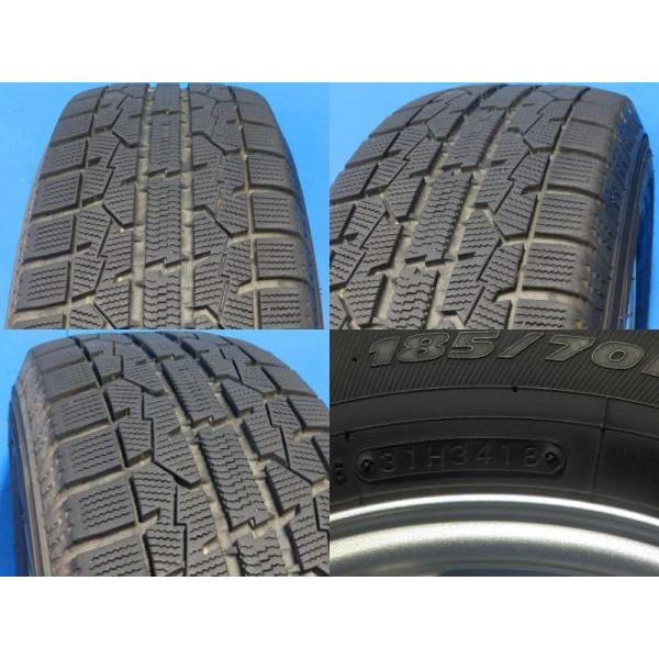 TOYO GARIT GIZ 185/70R14 14インチ スタッドレス 4本 2017年製 バリ溝
